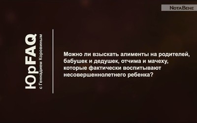 Можно ли взыскать алименты на родителей?