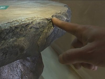 Житель Хакасии делает метеоритную мебель