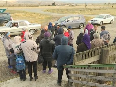 Сельчане протестуют против убойного цеха