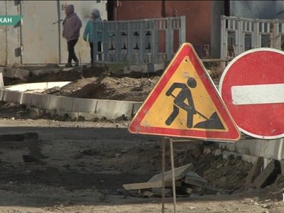 Дорогу на улице Стофато в Абакане ремонтируют 