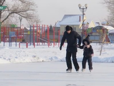 Два новых катка в Красном Абакане заработали