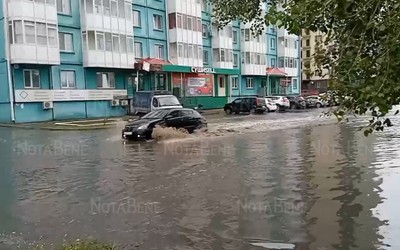 Абакан поплыл. Дождь не прекращается 