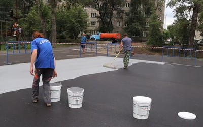 Многослойное акриловое покрытие появится в Черногорском парке