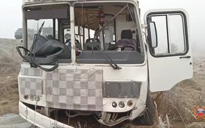 7 человек пострадали в автобусе, слетевшем в кювет у Шушенского. Среди них двое детей