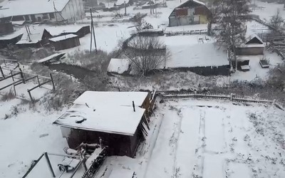 В Приисковом уже белым-бело