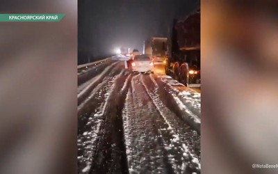 Накануне вечером и ночью прошёл сильный снегопад на севере республики