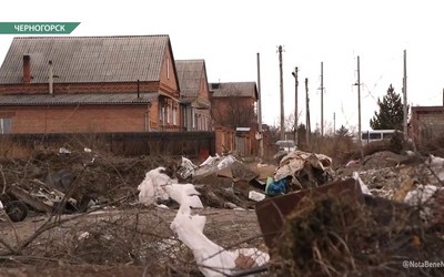 Комбо-свалка из кирпичей, веток, и бутылок в частном секторе Черногорска