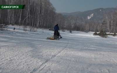 Готовность лыжни в Майна 100%