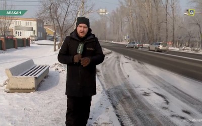 Мусорная урна пропала с абаканской остановки