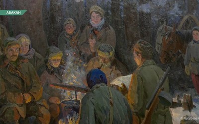 Выставку картин фронтовиков Великой Отечественной Войны открыл Национальный музей