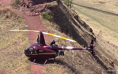 Вертолёт приземлился на Сундуки без разрешения