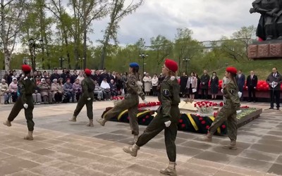 Вахту Памяти у Вечного огня открыли в Абакане 