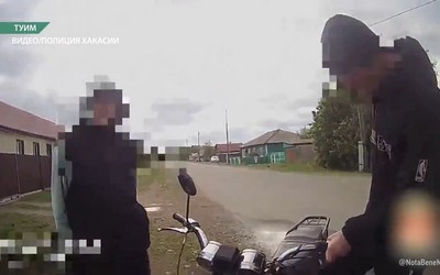 В Ширинском районе полицейские поймали очередных несовершеннолетних байкеров