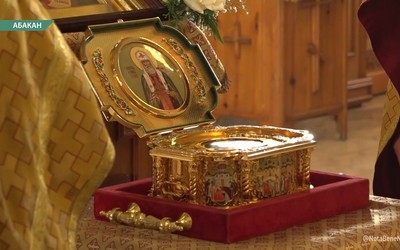 Мощи святителя Тихона прибыли в Преображенский собор столицы