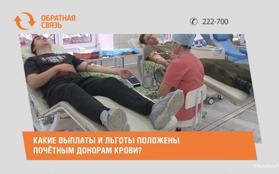 Какие выплаты и льготы положены почётным донорам крови?