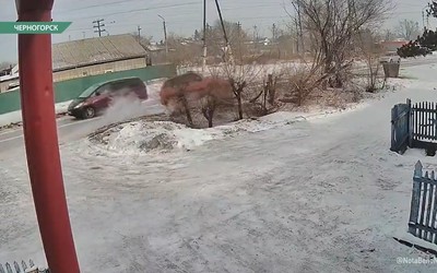 В Черногорске начало улицы Советская можно окрестить самой опасной дорогой