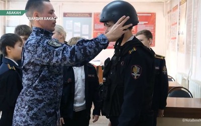 В гости к росгвардейцам сходили абаканские кадеты