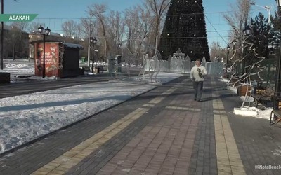 Ёлку в Черногорском парке Абакана уберут на следующей неделе