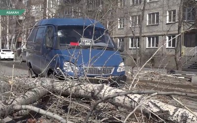 Штормовой ветер, гололед и снег: Хакасия в эпицентре циклона