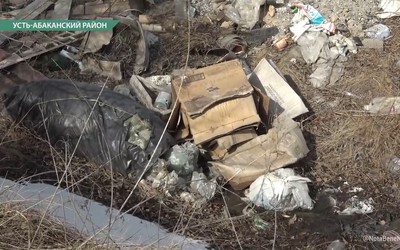 В Расцвете завалена мусором старая оросительная канава