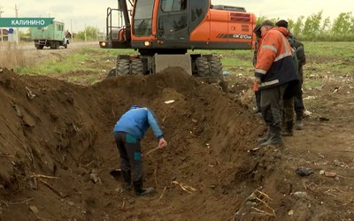 Как проходил ремонт коллектора в Калинино