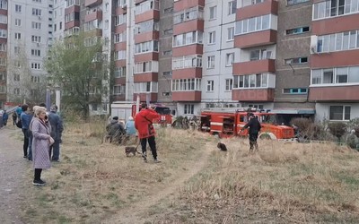 Пожар тушили на Торосова, 18 в Абакане