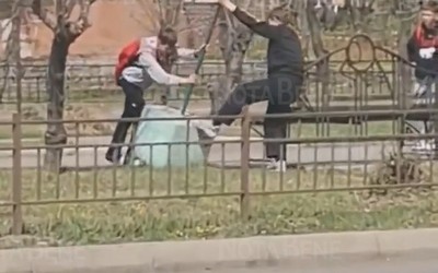Вандалы вновь атакуют аллею по Юбилейной в Черногорске