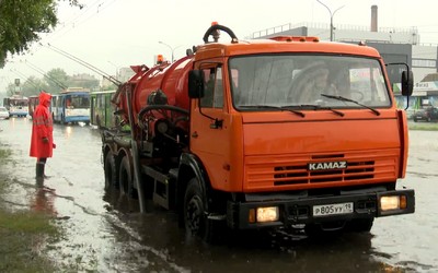 В Абакане из-за дождей встали троллейбусы, а в Черногорске вода топит частный сектор