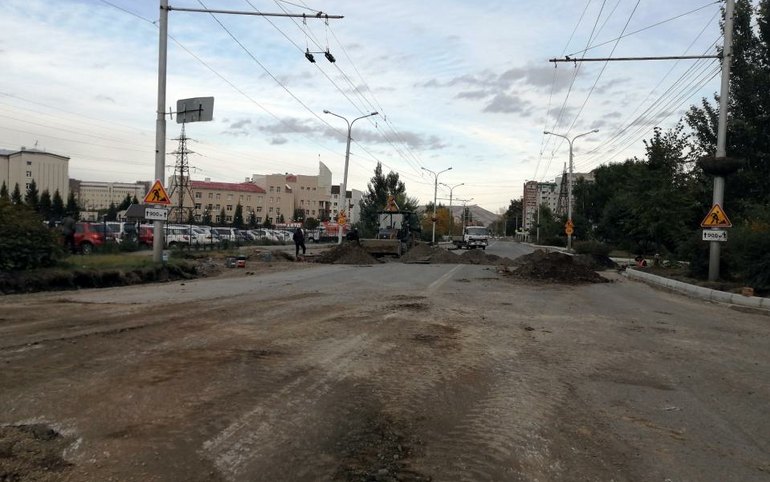 Автобусы убрали с Крылова в Абакане до конца октября