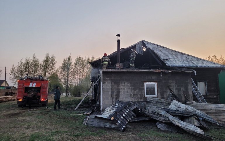 В Бейском районе горел детский сад