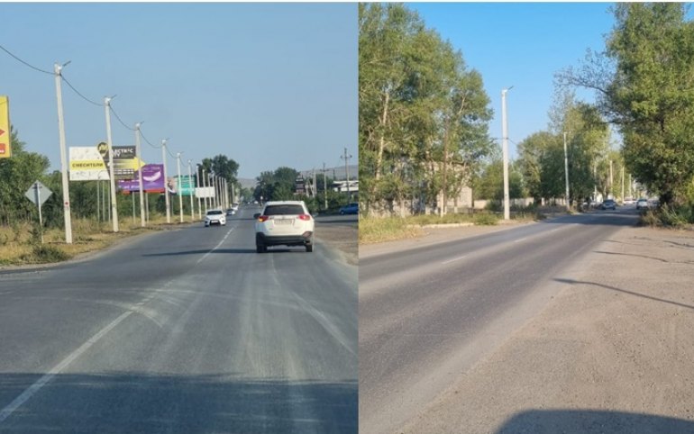 На Мира в Черногорске установили освещение. Прежде его там никогда не было 