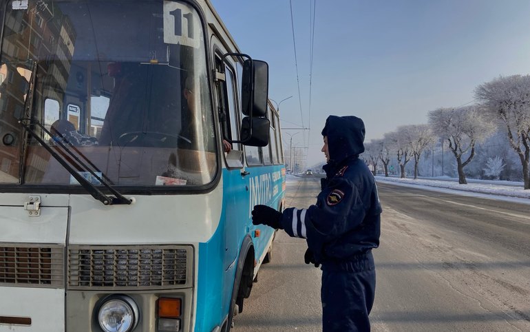 Полсотни нарушений за 5 дней автобусного рейда выявили в Абакане 