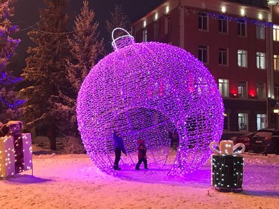 Зимой в Абакане будет еще больше светящихся фигур и фотозон 