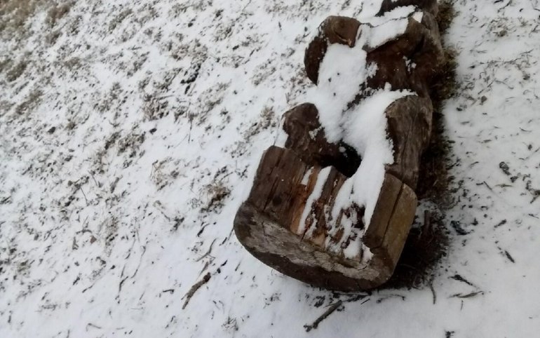 Хулиганы вновь атаковали скульптуры медведей в Майна 