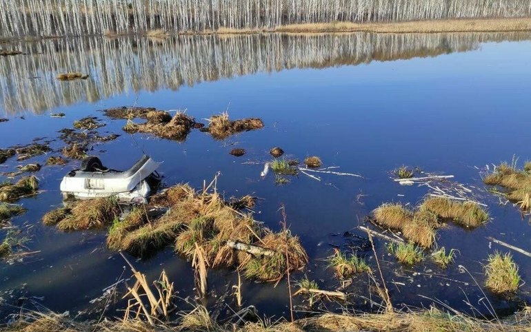 В Красноярском крае машина слетела с дороги в пруд. Погибли пятеро 