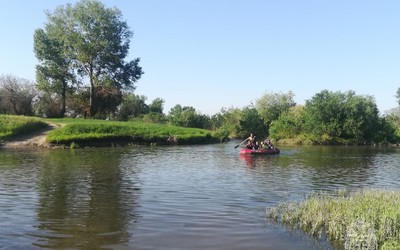 В Абакане трое детей застряли на речном острове 