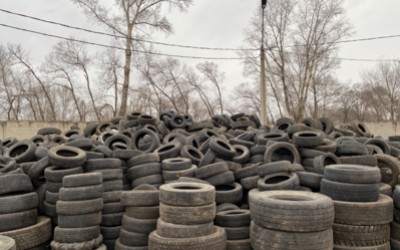Пункт сбора старых покрышек открылся в Черногорске 