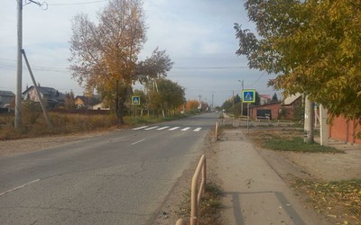 На перекрестке Декабристов-Солнечная обустроили пешеходный переход