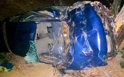 Пьяная женщина врезалась в дерево в Аскизском районе 