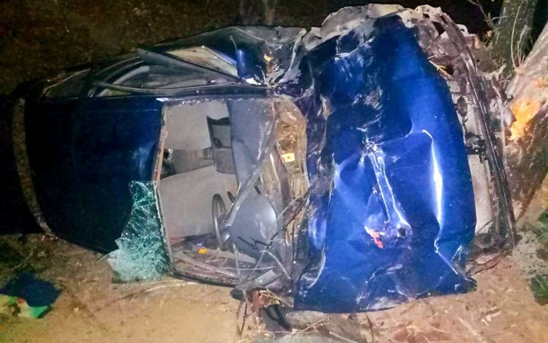 Пьяная женщина врезалась в дерево в Аскизском районе 