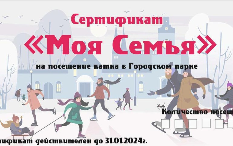 Многодетные семьи Черногорска могут посещать каток бесплатно 