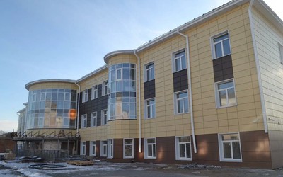 Стройка новой детской поликлиники в Аскизе на финишной прямой 