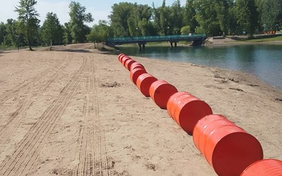 Буйки устанавливают в абаканской зоне отдыха 
