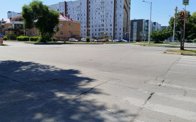 Дорожный ремонт начинается на Кати Перекрещенко в Абакане 