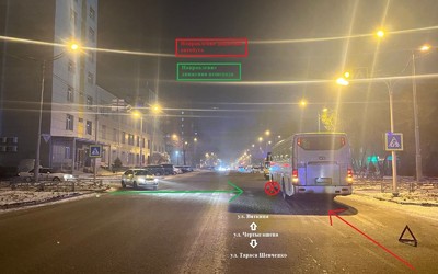 На аварийном переходе по Чертыгашева автобус сбил 18-летнюю девушку 