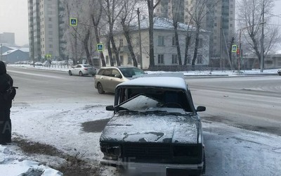 2 ДТП с интервалом в 15 минут произошли на Жукова-Чертыгашева в Абакане 