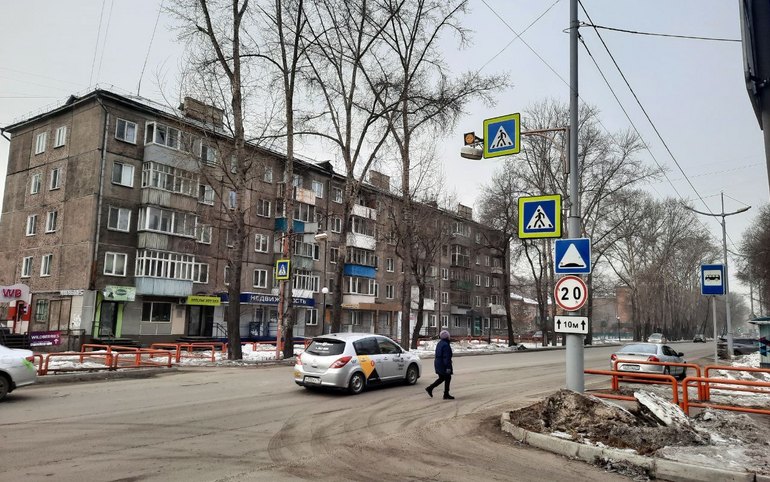 «Умный» пешеходный переход оборудуют по Чертыгашева в Абакане 