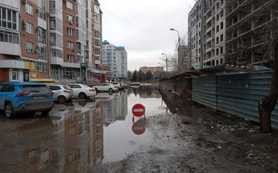 1 334 кубометра дождевых и талых вод откачали в Абакане 