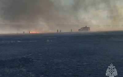 Четыре пала травы потушили в Хакасии за сутки 