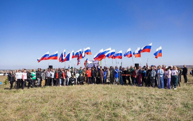 Победа 80: большой геоглиф из сосен высадят в Алтайском районе 5 мая
